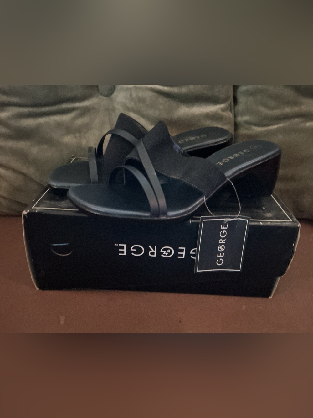 George Black Women’s Strappy Slide Sandals (6)